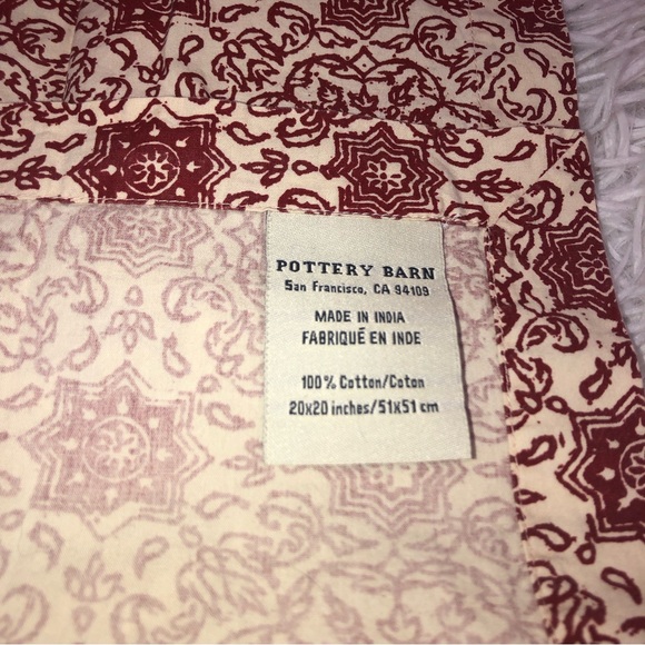 Pottery Barn Kristine Napkins 20x20 set of 2 - Picture 2 of 5